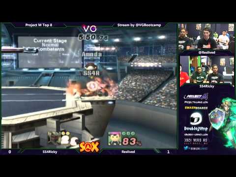 S@X Monthly 8/30 - Project M Losers Top 8 - SS4Ricky vs Reslived