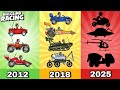 Hill Climb Racing All Vehicles Evolution History Of All Updates 2012 2024
