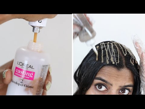 Hair Colouring at Home with Loreal Paris Casting Creme...
