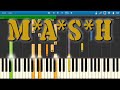MASH Theme Suicide Is Painless Piano Tutorial Synthesia