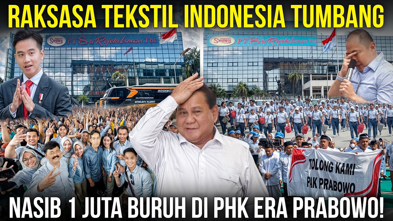 PRABOWO KEBINGUNGAN, PERUSAHAAN RAKSASA BANGKRUT DAN PHK MASSAL! Nasib Jutaan Karyawan Gimana?