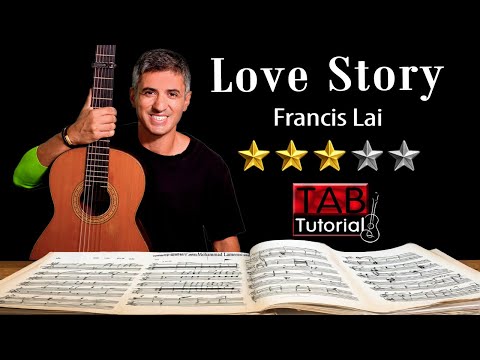 Love Story by Francis Lai | Fingerstyle guitar tutorial + Sheet & Tab