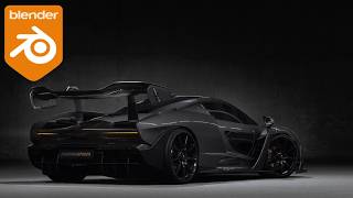 How to model complex details on Cars in Blender | Mclaren Senna GTR Modelling Series Final Part