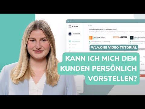 Kann ich mich dem Kunden persönlich vorstellen? (Tutorial)