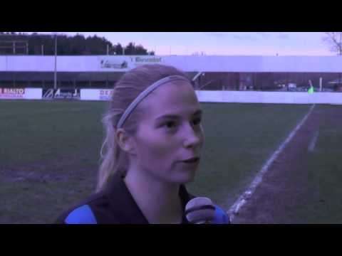 Jana Coryn na de wedstrijd Club Brugge-Massenhoven op 04.01.2014