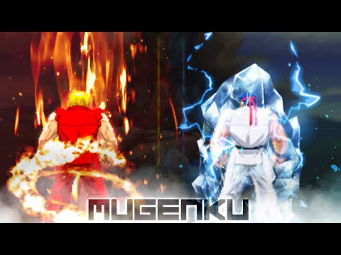 Ken Burn vs Ryu Burn. Fire vs Ice & Lightning! Street Fighter MUGEN