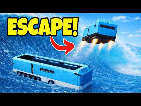 I Built a Homemade TSUNAMI BUNKER and Tested It! PART 1