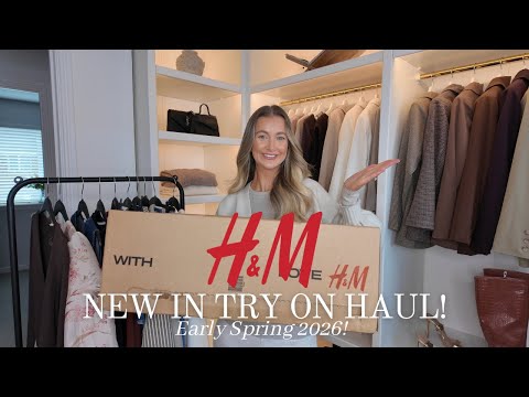H&M NEW IN TRY ON HAUL! | Styling ideas for early Spring 2026!
