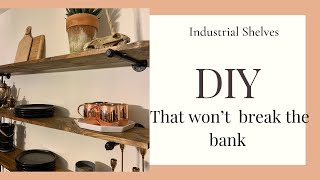 How to build Industrial Shelves|Industrial Shelves DIY
