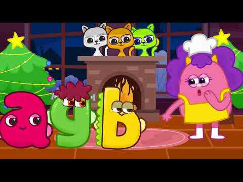 Three little kittens with abc monsters!