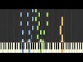 Yann Tiersen - Naomi (Synthesia Tutorial)