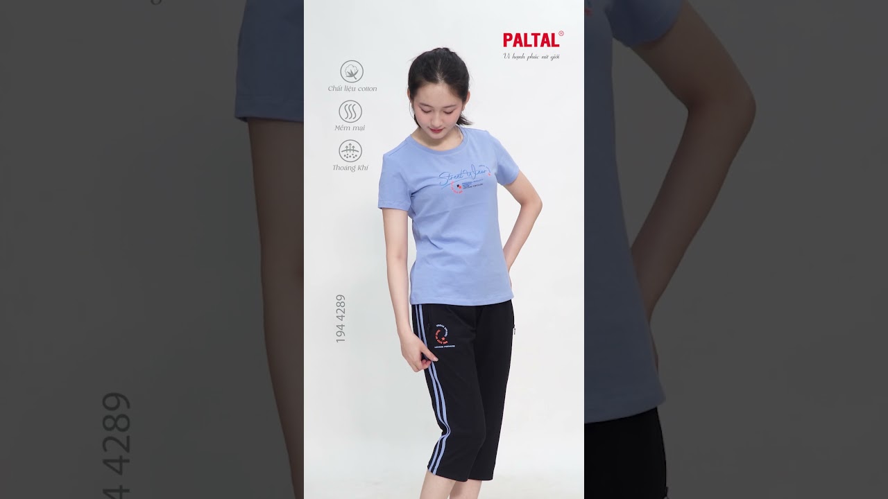 Set đồ bộ nữ kiểu quần lửng tay ngắn chất cotton siêu mát 194p 4289