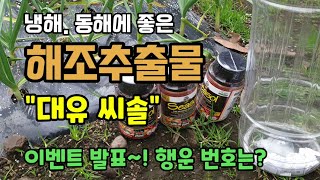 마늘,양파,대파 냉해.동해예방 해조추출물 "대유씨솔" 이벤트발표 행운 번호는?