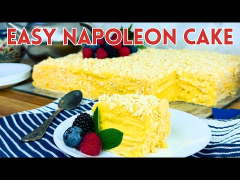 Lazy Napoleon Cake Shortcut - it's NOT Puff Pastry! (Торт Наполеон)