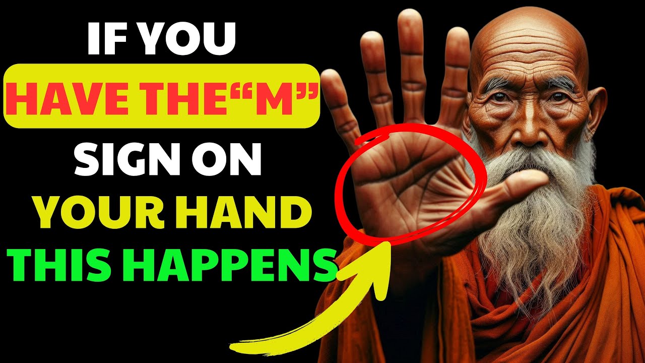 DON'T SKIP: Having the Letter ”M” on the palm of your hand means this | Buddhist Teachings