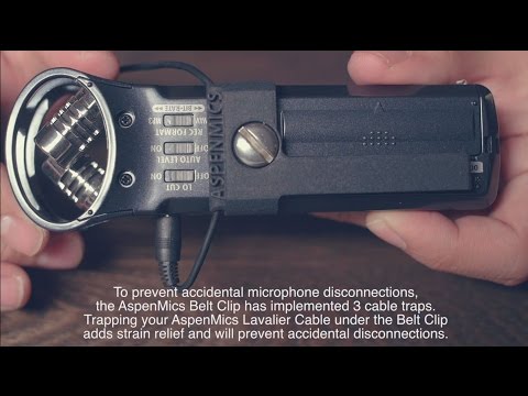 AspenMics Belt Clip for the Zoom H1 Handy Recorder