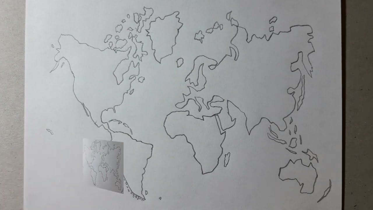 Como desenhar um mapa do mundo