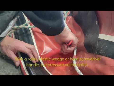 How to fix and patch your inflatable zodiac boat with your patch kit