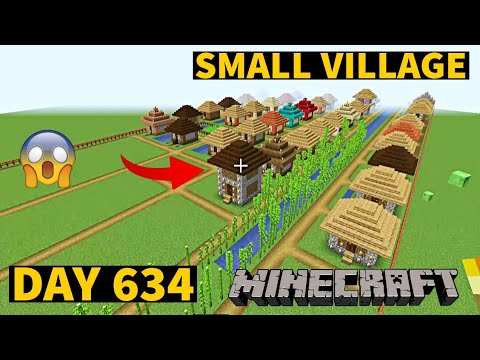 I build Small Village in Minecraft Creative mode 2023 Day 634