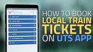 How to Book Local Train Tickets Via UTS App