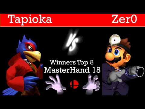 MasterHand 18 Winners Top 8 - Tapioka(Falco) vs. Zer0(Dr.Mario)