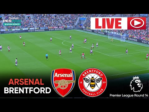 🔴LIVE : Arsenal vs Brentford – Premier League Round 14 | PES 2021 Simulation