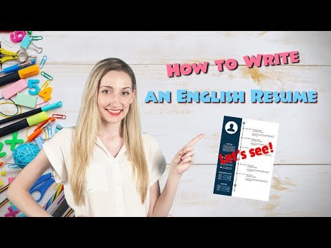 VT English | 五分鐘教你寫出完美英文履歷 (VT English | How to Write an English Resume)