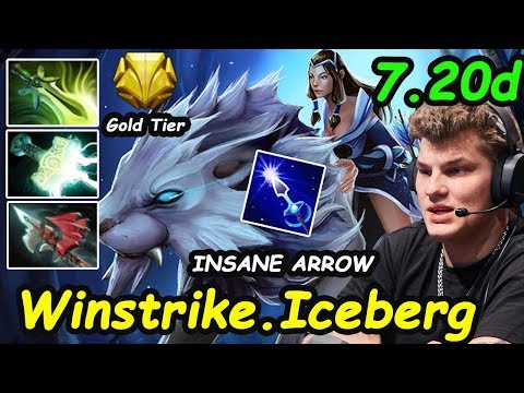 Winstrike Iceberg - [Mirana] Midlane Insane DAMAGE EPIC ARROW | Dota2 Rank 7.20d