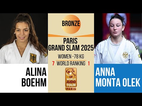 Alina BOEHM VS Anna Monta OLEK | PARIS Grand Slam 2026 | BRONZE -78 kg