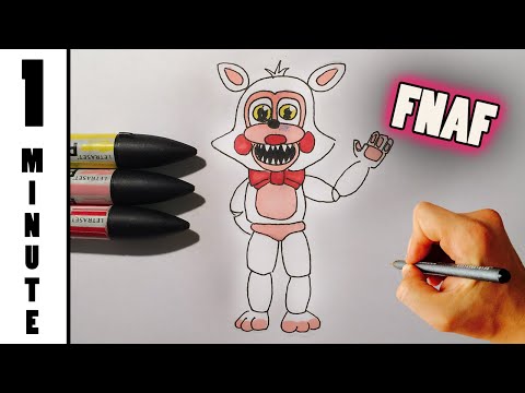♥ How to draw adventure Toy Foxy from Five Nights at...