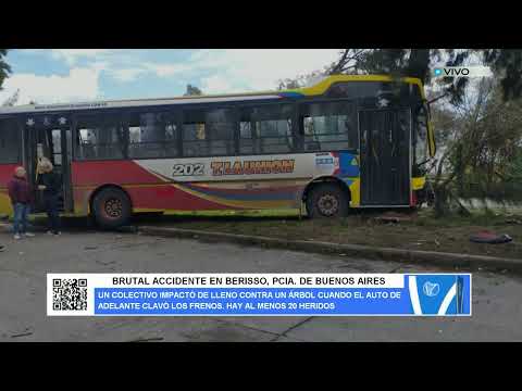 BRUTAL ACCIDENTE EN BERISSO, PCIA  DE BUENOS AIRES