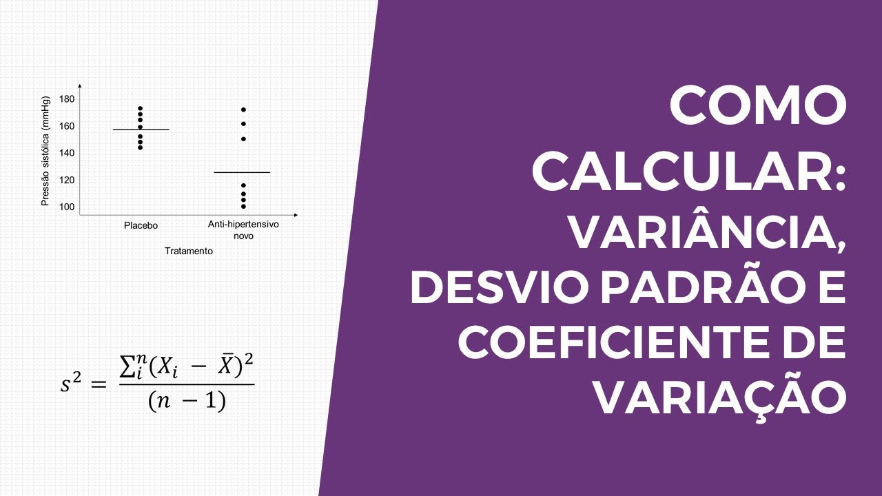 Como calcular variância, desvio padrão e coeficiente de variação (manualmente e no Excel)