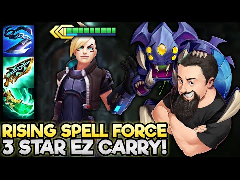 3 Star Ezreal - Carry Augment Ezreal Does Insane Damage!! | TFT Monsters Attack | Teamfight Tactics