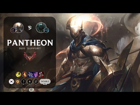 Pantheon Support vs Pyke - KR Grandmaster Patch 14.1