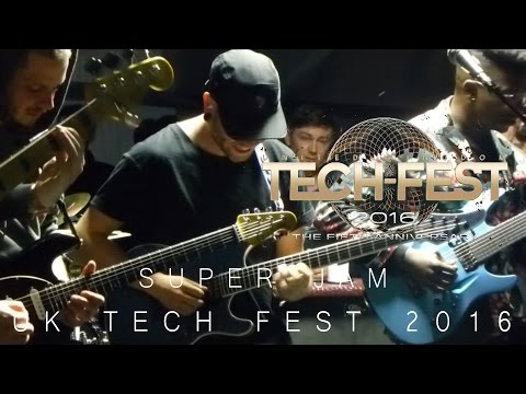 Super Jam - Part 2 - Tosin Abasi, Aaron Marshall, David Maxim Micic, Simon Grove - UK Tech Fest 2016