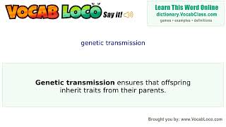 Video thumbnail for genetic transmission