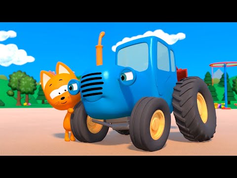 Синий трактор Пиньята и Яйцо с сюрпризом - Котёнок Котэ - Мультики игры для детей малышей