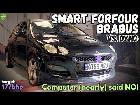 SMART BRABUS vs. Dyno | Rare Mitsubish-powered ForFour hits the rollers
