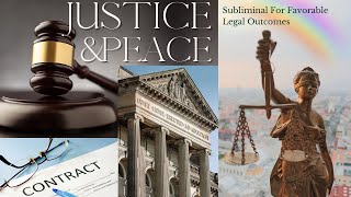 JUSTICE & PEACE ⚖️  Subliminal  For Favorable Legal Outcomes | Win Court Case | Get Out Of Jail Free