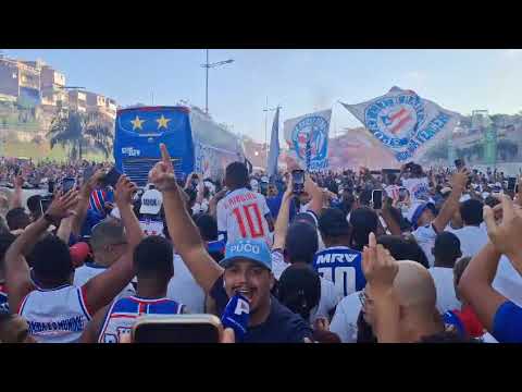 🎉FANS' WELCOME TO THE NORTHEAST FINAL! BAHIA'S ARRIVAL AT FONTE NOVA