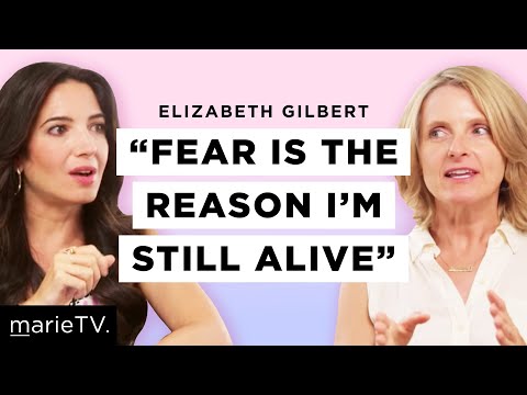 "不要再試圖克服你的恐懼！"- 伊麗莎白-吉爾伯特 (“Stop Trying to Overcome Your Fear!” — Elizabeth Gilbert)