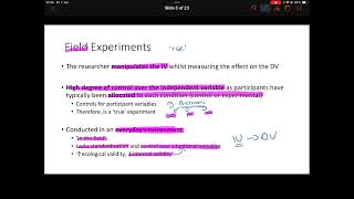 Types of Experiments