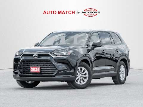 2025 Toyota Grand Highlander Hybrid XLE AWD in Black for sale at Jackson's Toyota in Barrie, ON