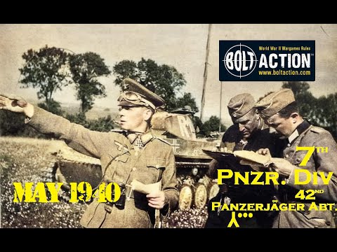 Bolt Action German Anti-Tank gun Platoon, May 1940. 16 Dice at 1000 points!