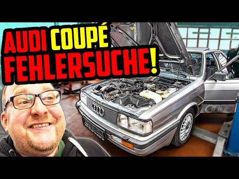 "MOTORSCHADEN" repariert in EINER Minute! - Audi Coupé 5Zyl Typ 81 - Probefahrt & Prüfstand!
