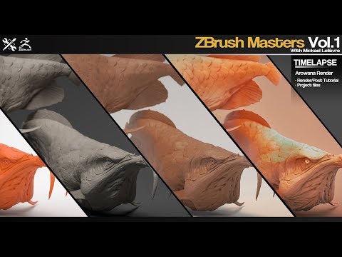 ZBrush Masters - Arowana Rendering - Time-lapse
