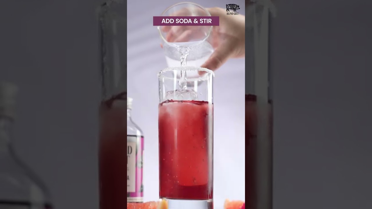 How to make Paloma using BLIND GILT Cocktail Mixers?