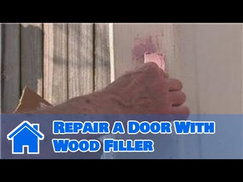 Doors : How to Repair a Door With Wood Filler - YouTube
