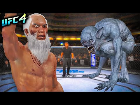 Old Bruce Lee vs. Crazy Monster (EA sports UFC 4)