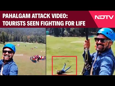 Pahalgam Attack Video: Unaware Tourist On Zipline Captures Pahalgam Terror Attack